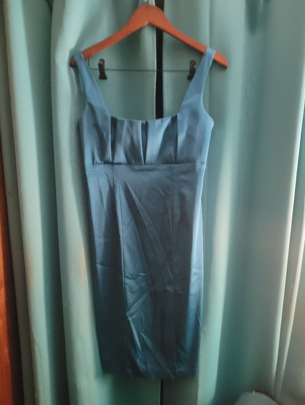 Calvin Klein Classic Sleeveless Teal Sheath Dress Size 8